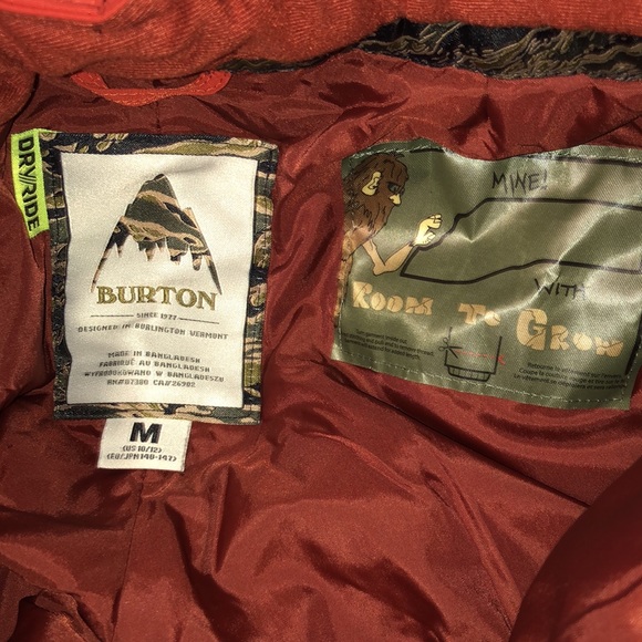 Burton ski snowboard pants brick red M 10 12 - Picture 11 of 12